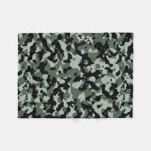 Militair groen Camouflage Patroon Fleece Deken (Voorkant (Horizontaal))