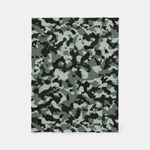 Militair groen Camouflage Patroon Fleece Deken