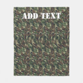 Militair groen Camouflage Patroon Fleece Deken (Voorkant)