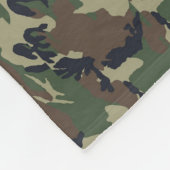 Militair groen Camouflage Patroon Fleece Deken (Hoek)