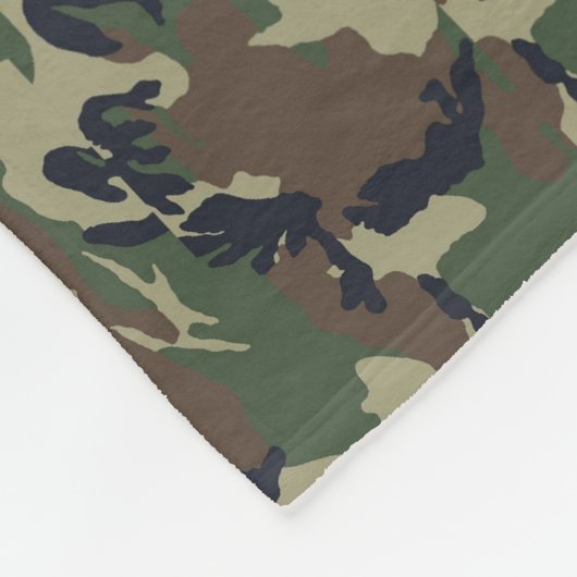 Militair groen Camouflage Patroon Fleece Deken (Hoek)