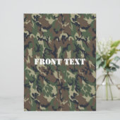 Militair groen Camouflage Patroon Kaart (Staand voorkant)