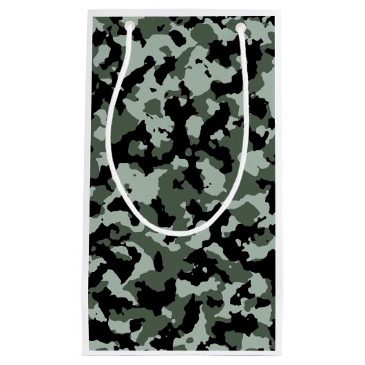 Militair groen Camouflage Patroon Klein Cadeauzakje (Voorkant)