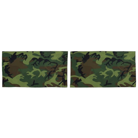 Militair Groen Camouflage Patroon Kussen Hoesje Se Kussensloop (Voorkant-Set)