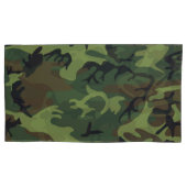 Militair Groen Camouflage Patroon Kussen Hoesje Se Kussensloop (Voorkant-Links)