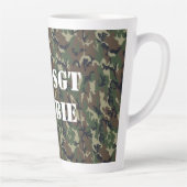 Militair groen Camouflage Patroon Latte Mok (Rechts)