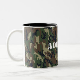 Militair groen Camouflage Patroon Matglas Koffiemok