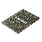 Militair groen Camouflage Patroon Notitieboek (Linkerzijde)