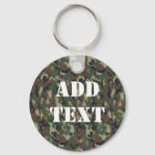 Militair groen Camouflage Patroon Sleutelhanger (Voorkant)