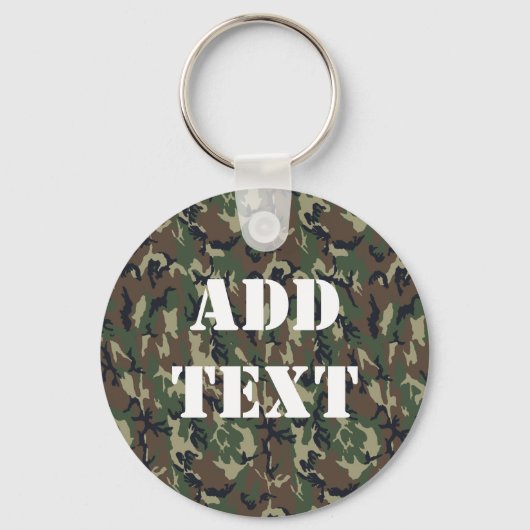 Militair groen Camouflage Patroon Sleutelhanger (Voorkant)