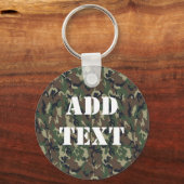 Militair groen Camouflage Patroon Sleutelhanger (Voorkant)