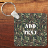 Militair groen Camouflage Patroon Sleutelhanger (Voorkant)