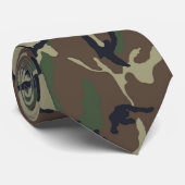 Militair groen Camouflage Patroon Stropdas (Opgerold)