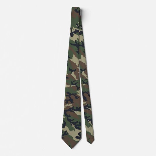 Militair groen Camouflage Patroon Stropdas (Voorkant)