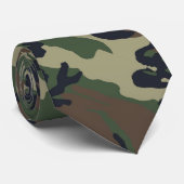 Militair groen Camouflage Patroon Stropdas (Opgerold)