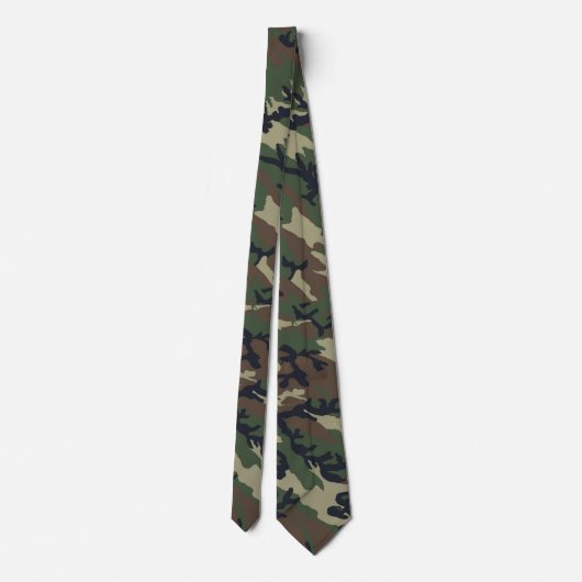 Militair groen Camouflage Patroon Stropdas (Achterkant)