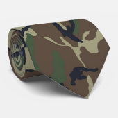 Militair groen Camouflage Patroon Stropdas (Opgerold)