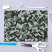 Militair groen Camouflage Patroon Tissuepapier (Craft)