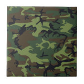 Militair Groen Camouflage Tegeltje (Voorkant)