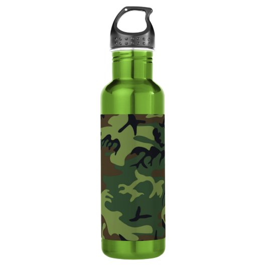 Militair Groen Camouflage Waterfles (Voorkant)