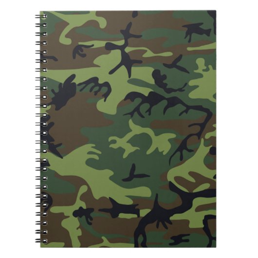 Militair Groen Notitieboek Camouflage (Voorkant)