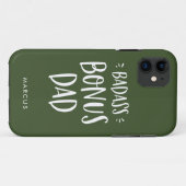 Militair Groene Bonus Pap Stepfather gepersonalise Case-Mate iPhone Case (Achterkant (horizontaal))