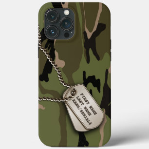 Militair Groene Camo w/Dog Label Case-Mate iPhone Case