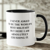 Militair heb ik nooit gevraagd om 's werelds beste mok