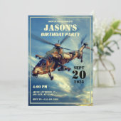 Militair helikopter kaart (Staand voorkant)