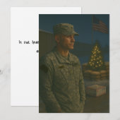 Militair Herdenkingsfeest Kerstkaart (Voorkant / Achterkant)