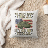Militair Herdenkingstank Patriottisch Shirt Ontwer Kussen (Deken)