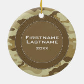 Militair herkoepelvormig ontwerp voor camouflage keramisch ornament (Achterkant)