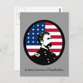 Militair Hero - Joshua L. Chamberlain Briefkaart (Voorkant / Achterkant)