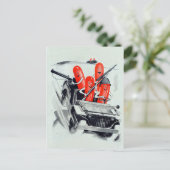  militair hotdog Briefkaart (Staand voorkant)