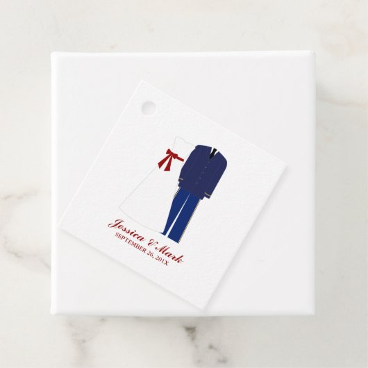 Militair huwelijk bedankjes labels (In situ)