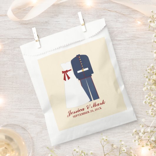 Militair huwelijk bedankzakje (Geknipt)