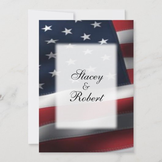 Militair Huwelijksthema Huwelijksuitnodigingen 5"x Kaart (Achterkant)