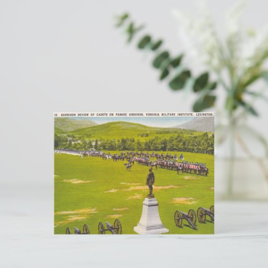 Militair Instituut van Vintage Virginia Briefkaart (Staand voorkant)