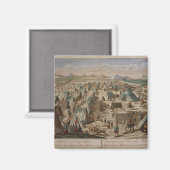 Militair kamp, c.1780 magneet (Voorkant / Achterkant)