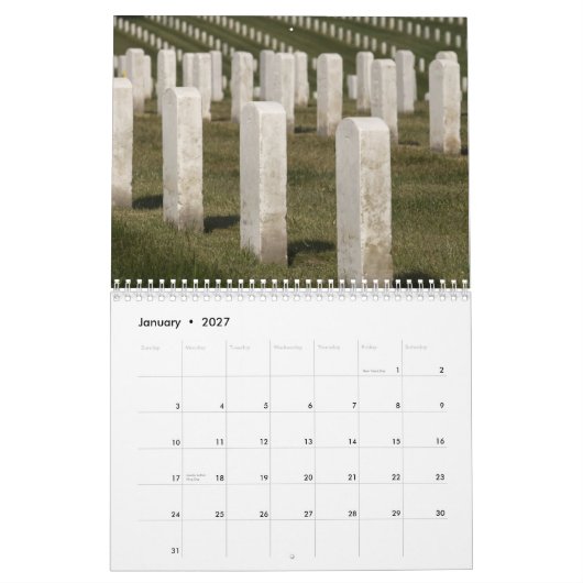 militair kerkhof kalender (Jan 2027)