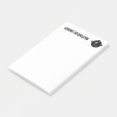 Militair kompas navigatie avontuur post-it® notes (Schuin)