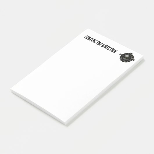 Militair kompas navigatie avontuur post-it® notes (Schuin)