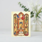 Militair kostuum van de Revolutie Briefkaart (Staand voorkant)