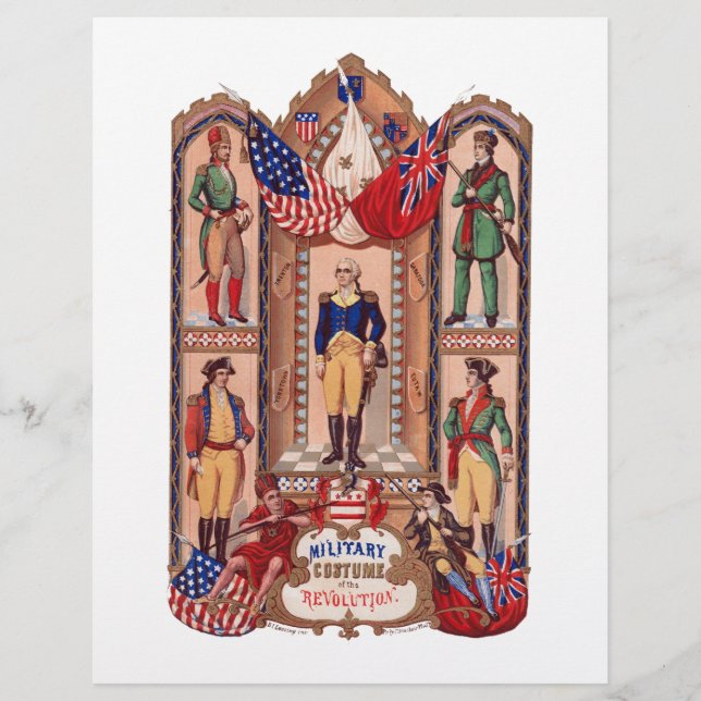 Militair kostuum van de Revolutionaire Oorlog 1855 (Voorkant)