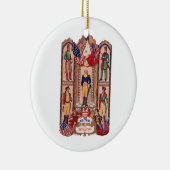 Militair kostuum van de Revolutionaire Oorlog 1855 Keramisch Ornament (Rechts)