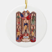 Militair kostuum van de Revolutionaire Oorlog 1855 Keramisch Ornament (Voorkant)