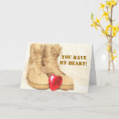 militair laarzenkaart kaart (Gele Bloem)