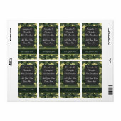 Militair leger camo bruiloft wijn fles etiket (Full Sheet)