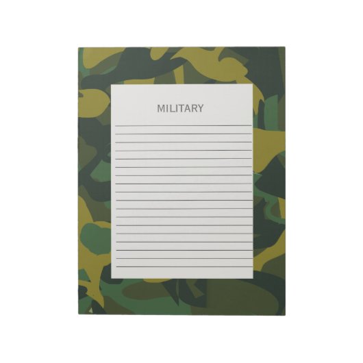 Militair Leger Camouflage Notitieblok (Linkerzijde)