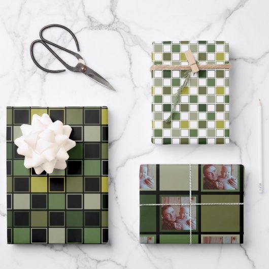 Militair Leger Groen - Aangepast Afbeelding voor f Inpakpapier Vel (Voorkant)